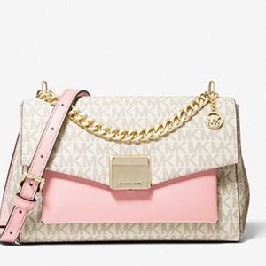 MICHAEL MICHAEL KORS
Lita Medium Two-Tone Logo Crossbody Bag